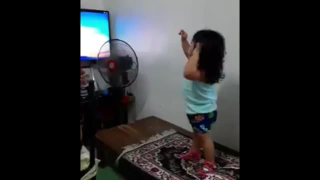 Dancing little kid