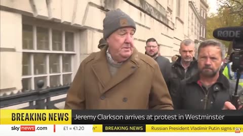 Jeremey Clarkson Standing up for UK Farmers at the Protest in London!