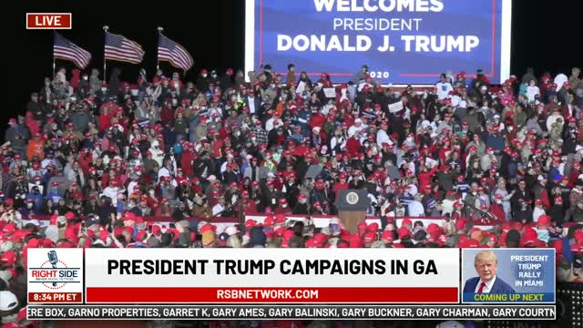 President Trump's Rally in Rome, GA 11-1-20