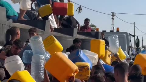 Palestinians starving for water