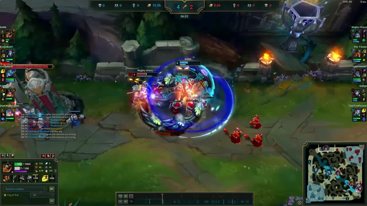 RENEKTON Dive Yorick full HP with bone plating