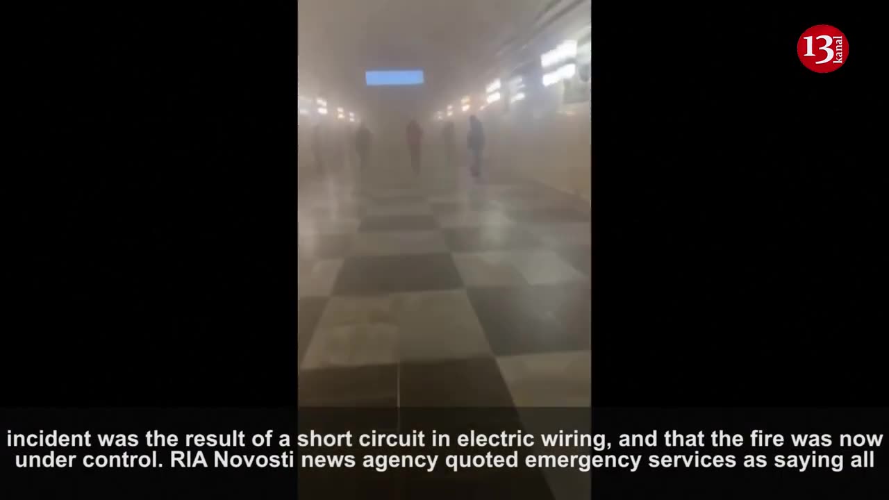 Moscow metro passengers evacuated after station fills with smoke