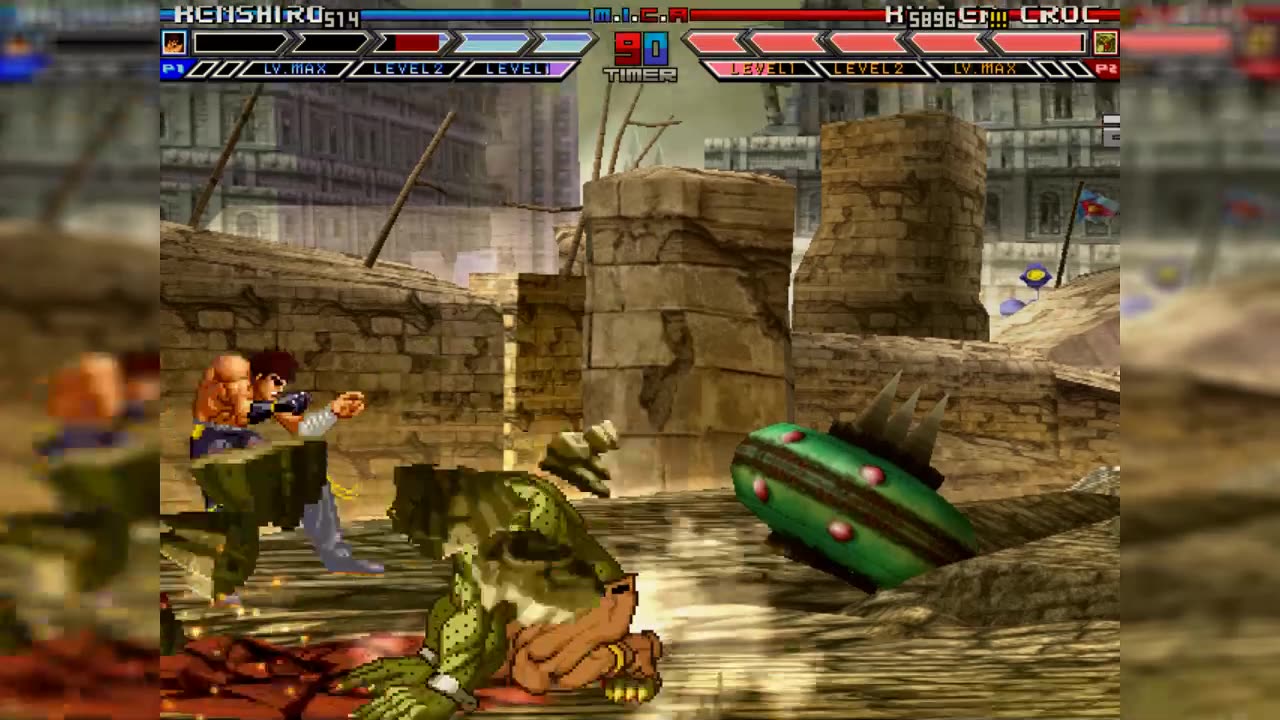 Lost M.U.G.E.N footage: Kenshiro vs Killer Croc