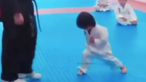 Cute Karate kid