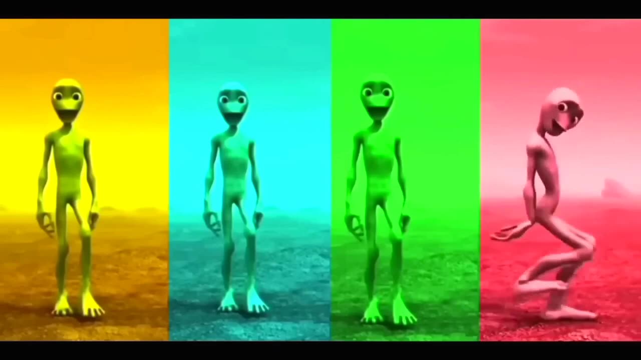Alien dance VS Funny alien VS Dame tu cosita VS Funny alien dance VS Green alien dance VS Dance song