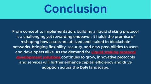 Liquid Staking Development From Concept to Implementation