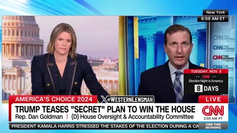 Dan Goldman floats conspiracy theory that Trump and Mike Johnson have a "Secret Plan" to "Overturn"