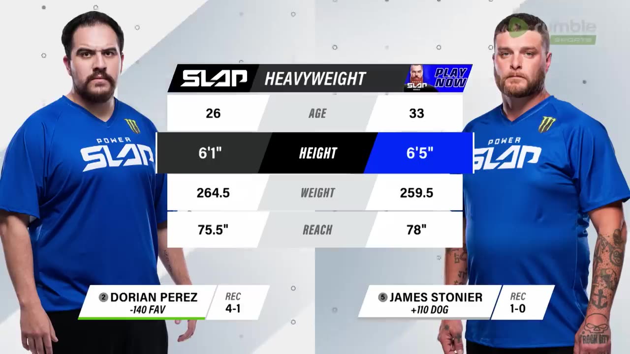 Dorian Perez vs James Stonier - Power Slap 4 Full Match