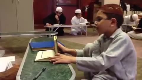 Asem Bani Khalid Learning Qur'an from his Teacher