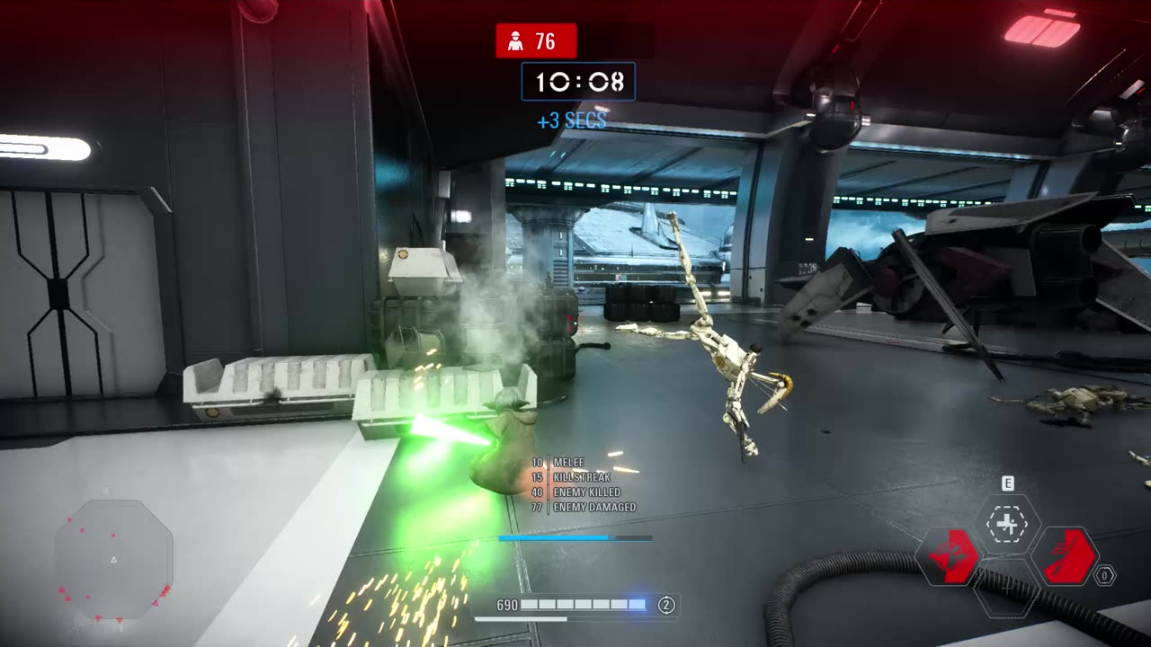 SWBF2: Arcade Onslaught Yoda Kamino Gameplay