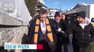 CONFRONTING CEO PFIZER ALBERT BOURLA In DAVOS