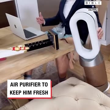 Handing my husband random objects while he's on Zoom...