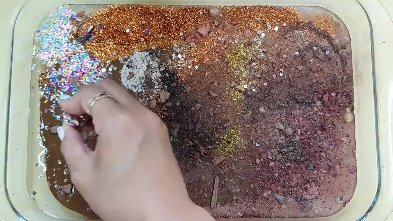 NUTELLA slime mixing random into slime satisfying slime Videos Slime