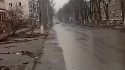 Video of the enemy from the center of Bakhmut.