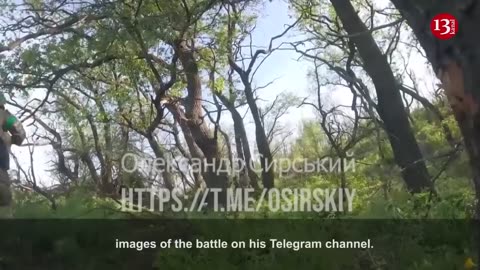 "Kill all of them, no survivors" - Attacking Russian position in forest with armored vehicles