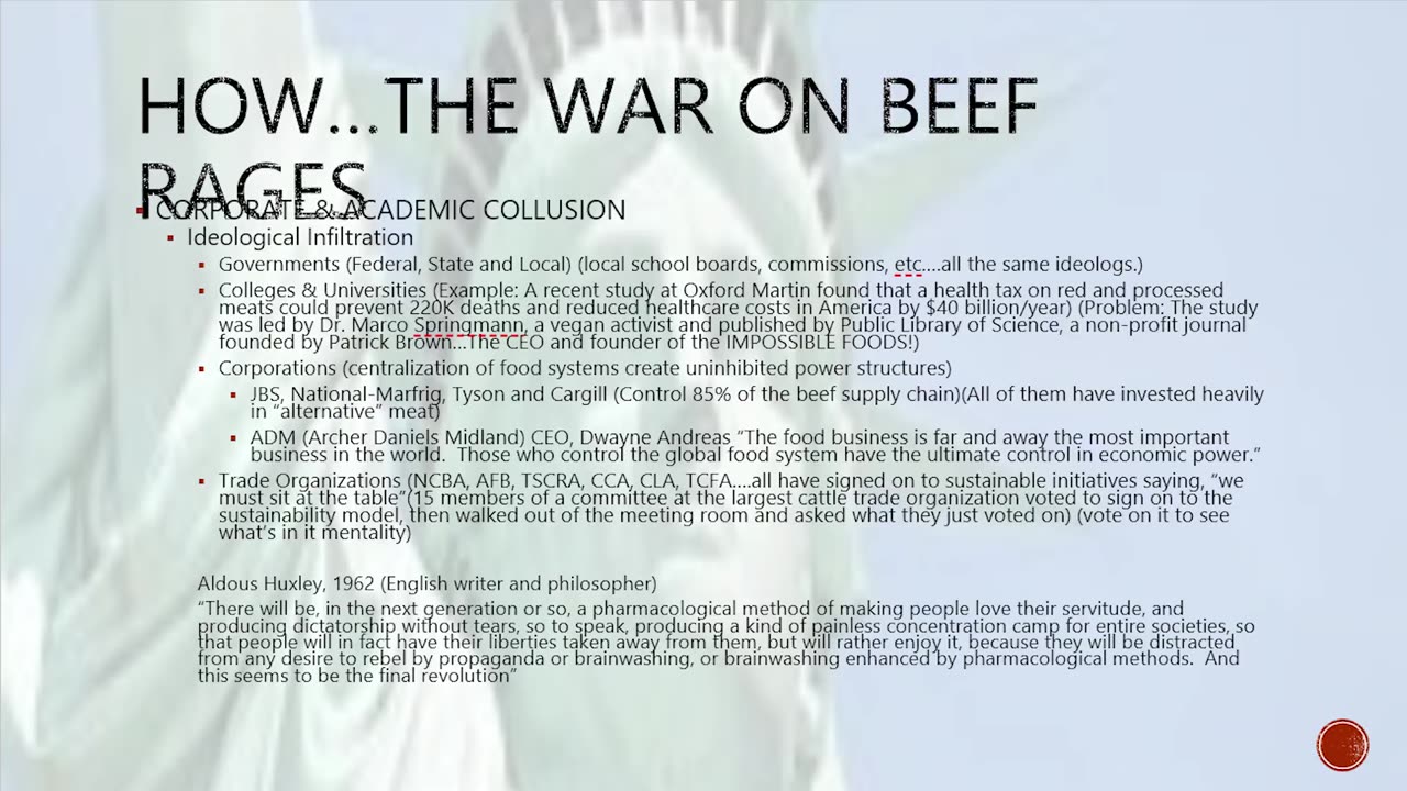 Shad Sullivan "The War on Beef"