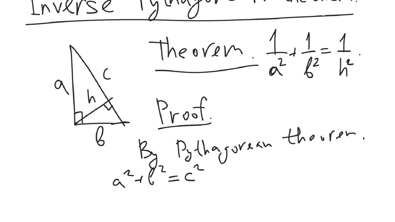 Inverse Pythagorean theorem | plane geometry | intermediate level