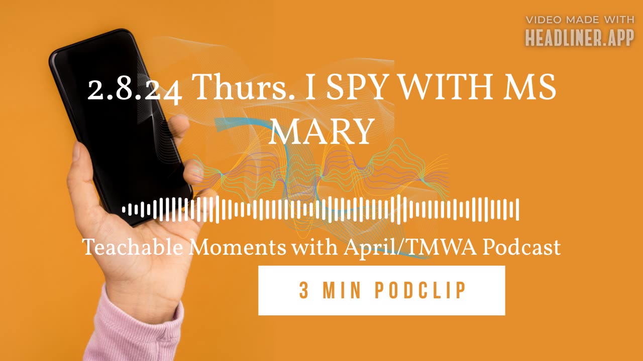 3 min podclip TMWA Podcast ISPY w/MS MARY