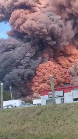 Georgia, authorities ordered evacuations on Sunday due to a chemical plant fire near Atlanta,