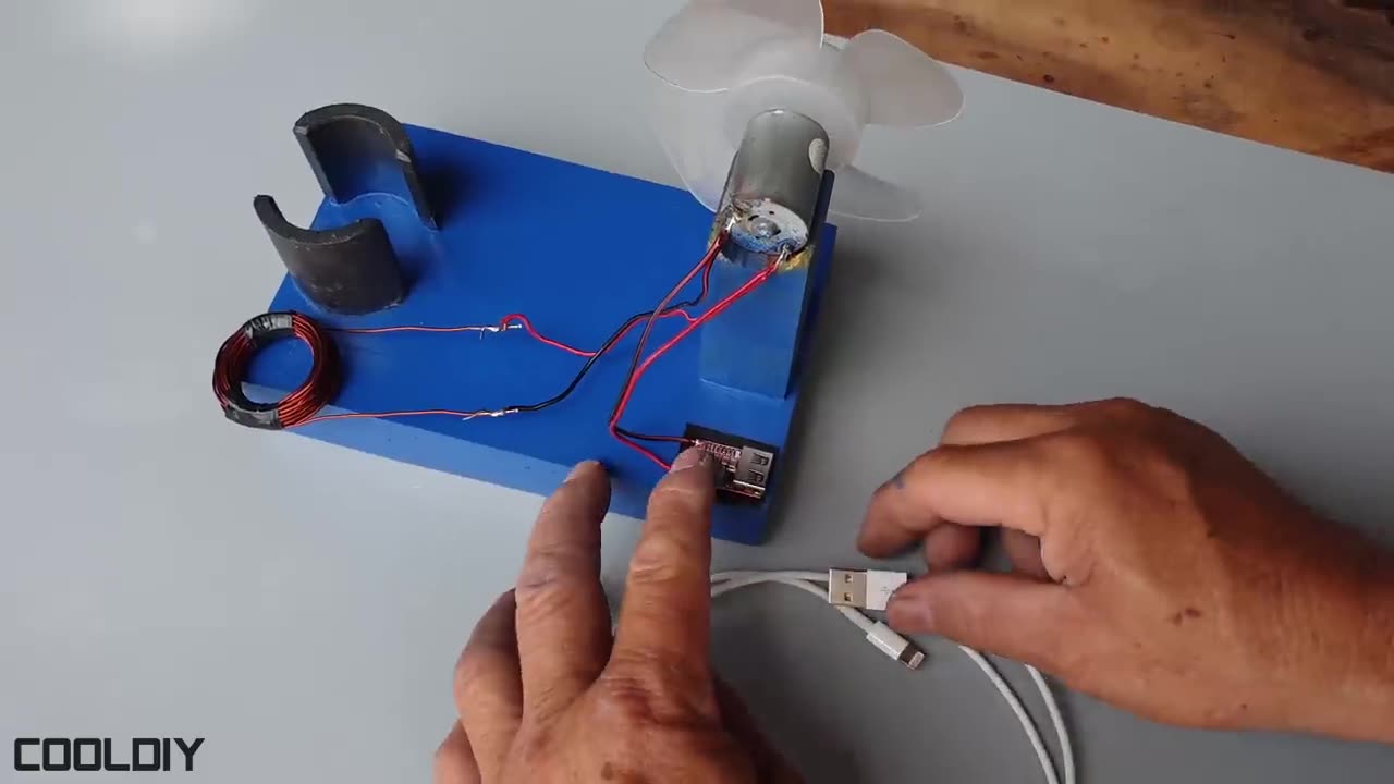 Free energy mobile phone charger