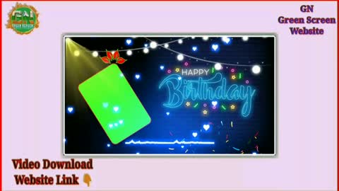 Happy Birthday Green Screen Video Effects Background Video