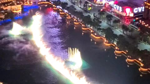 Las Vegas Bellagio ⛲️Fountains⛲️ at Night