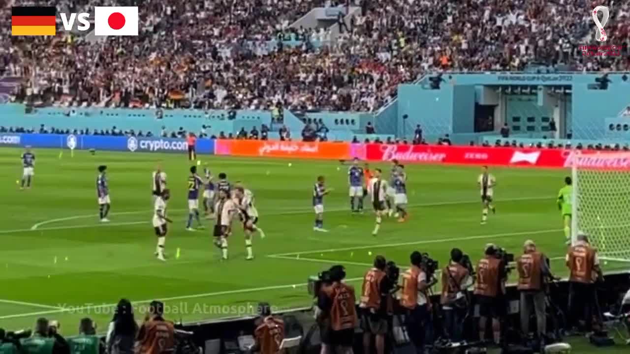 Stadium Atmosphere When Japan National Team Beat Germany 2-1