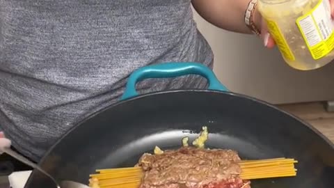 The beef wrapped spaghetti that’s breaking the internet