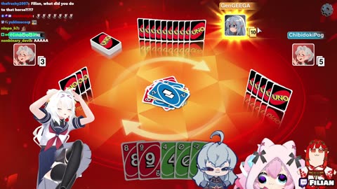 Filian, Geega, Chibidoki and HinaBoBina Play Uno and Leak Pics (10/28/2024)
