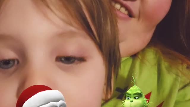 Santa and grinch