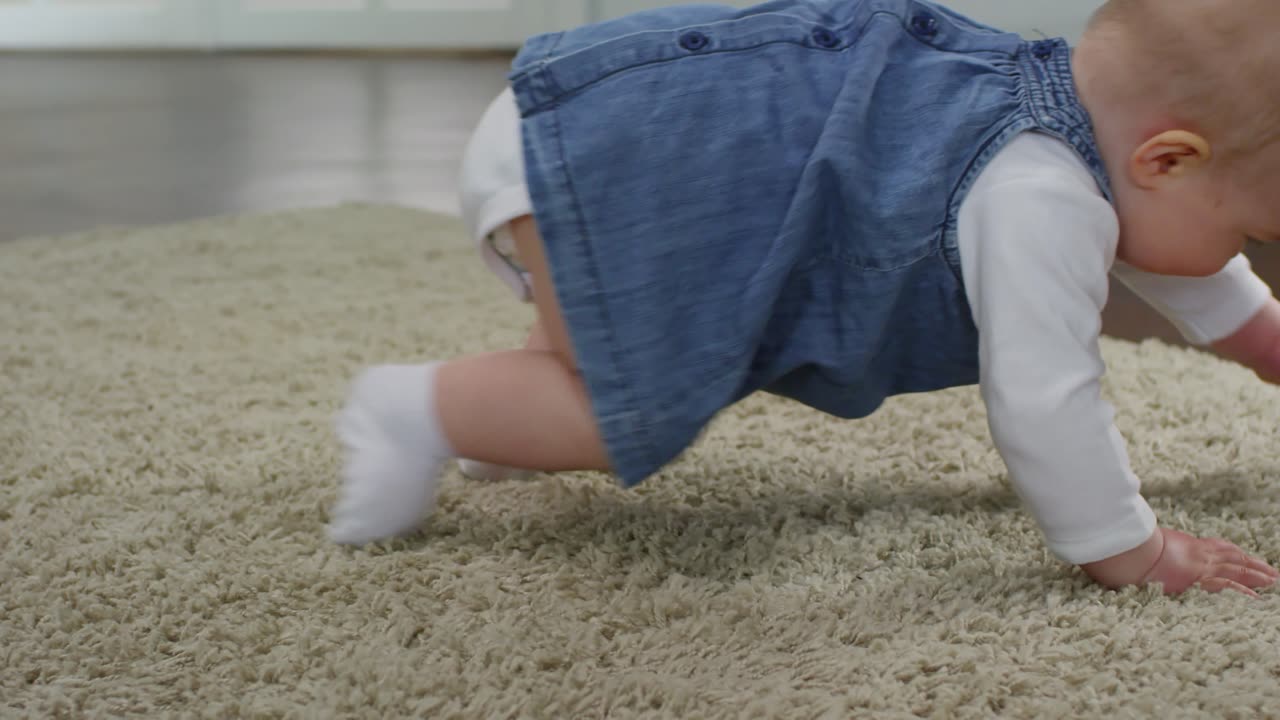 Cute Baby First Walk