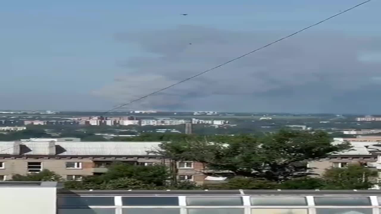 Luhansk region. Winter mountains. Minus another warehouse with ammunition from the occupiers. Gl