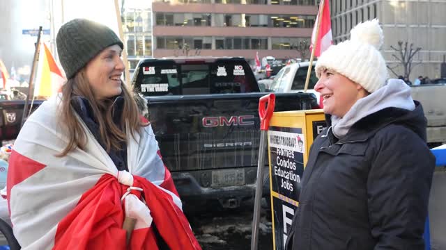 VIDEO 3, Ottawa Resident, Young Mother with Child Explains Her Perspective on the Freedom Convoy