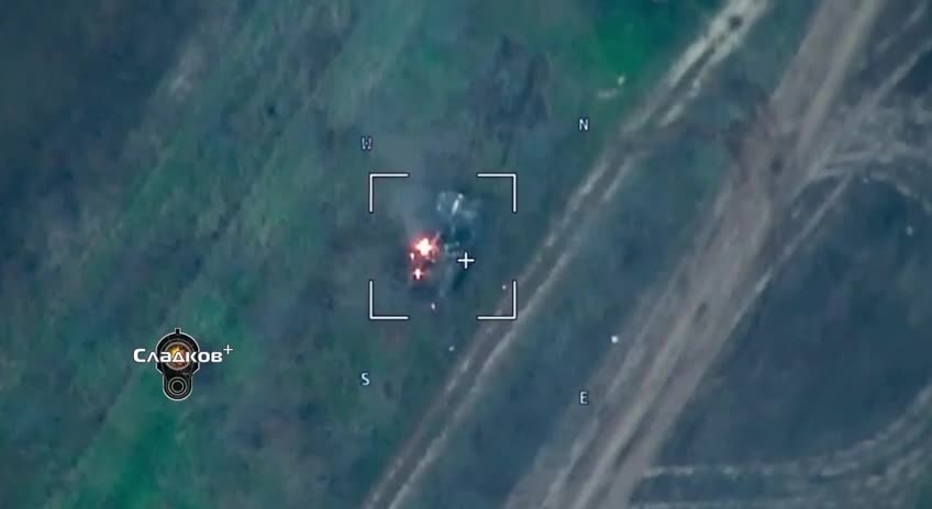 "Lancet" of the Russian Airborne Forces destroys a tank