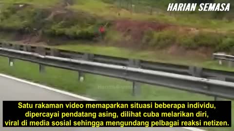 "Noh..berterabur lari.." Tengok bila kantoi dengan poIis