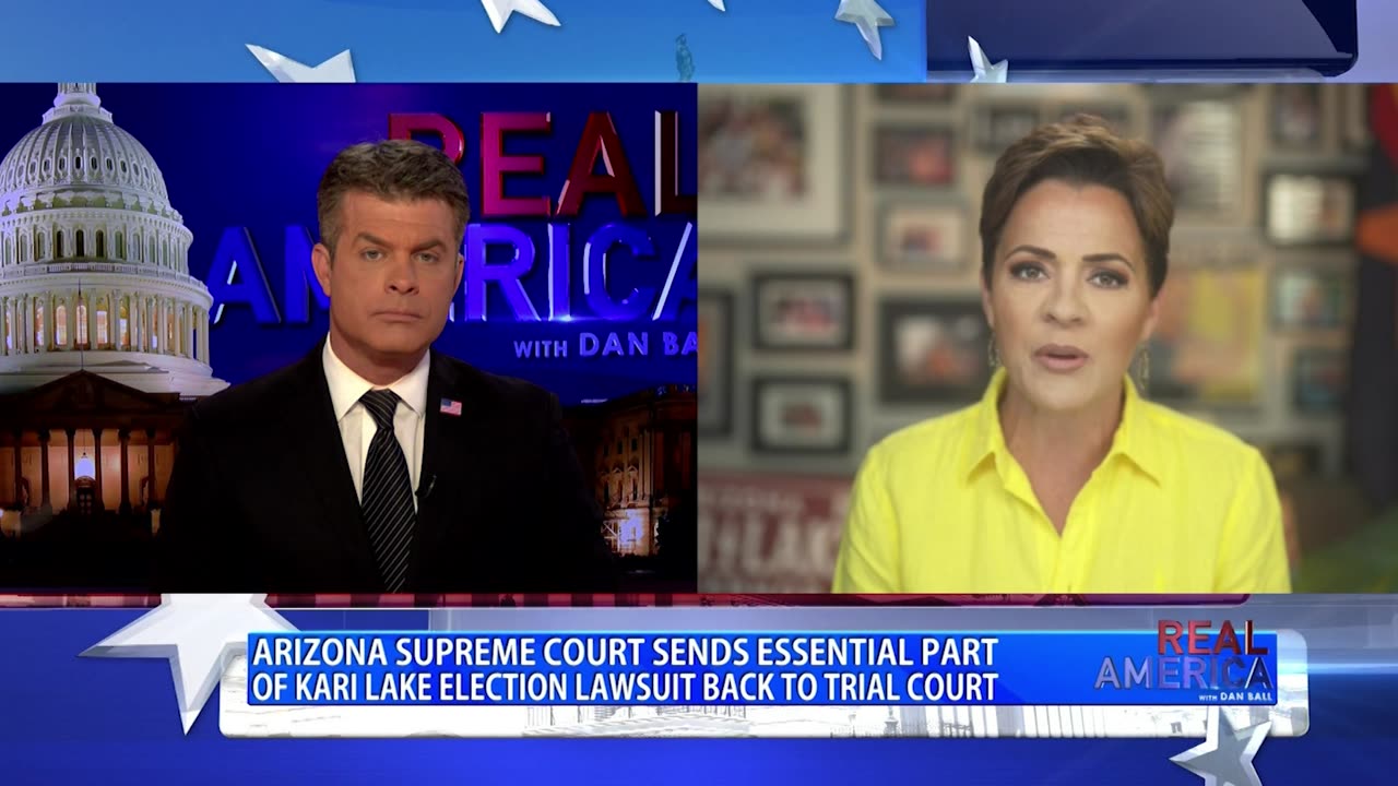 REAL AMERICA -- Dan Ball W/ Kari Lake, *Huge* Win In Kari's Election Case, 3/27/23