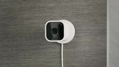 Blink Mini – Compact indoor plug-in smart security camera,