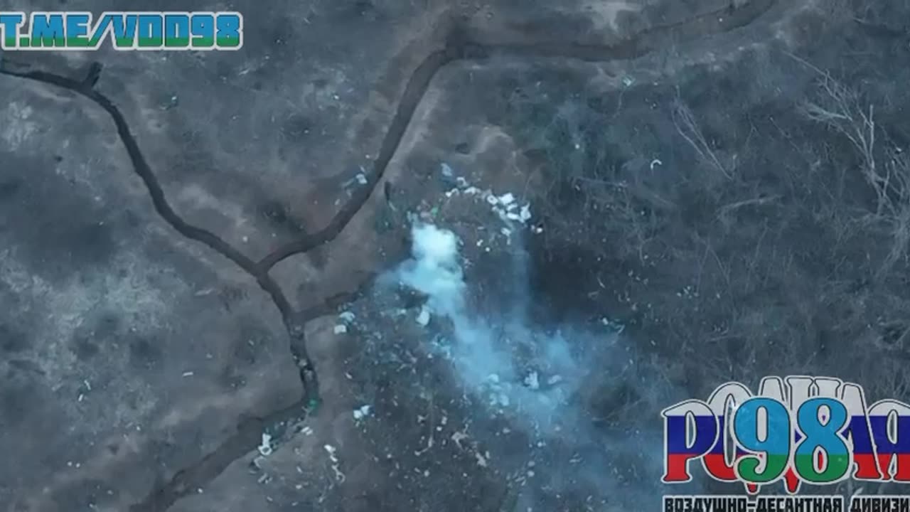 Guards paratroopers work on AFU dugouts with the help of FPV - drones.