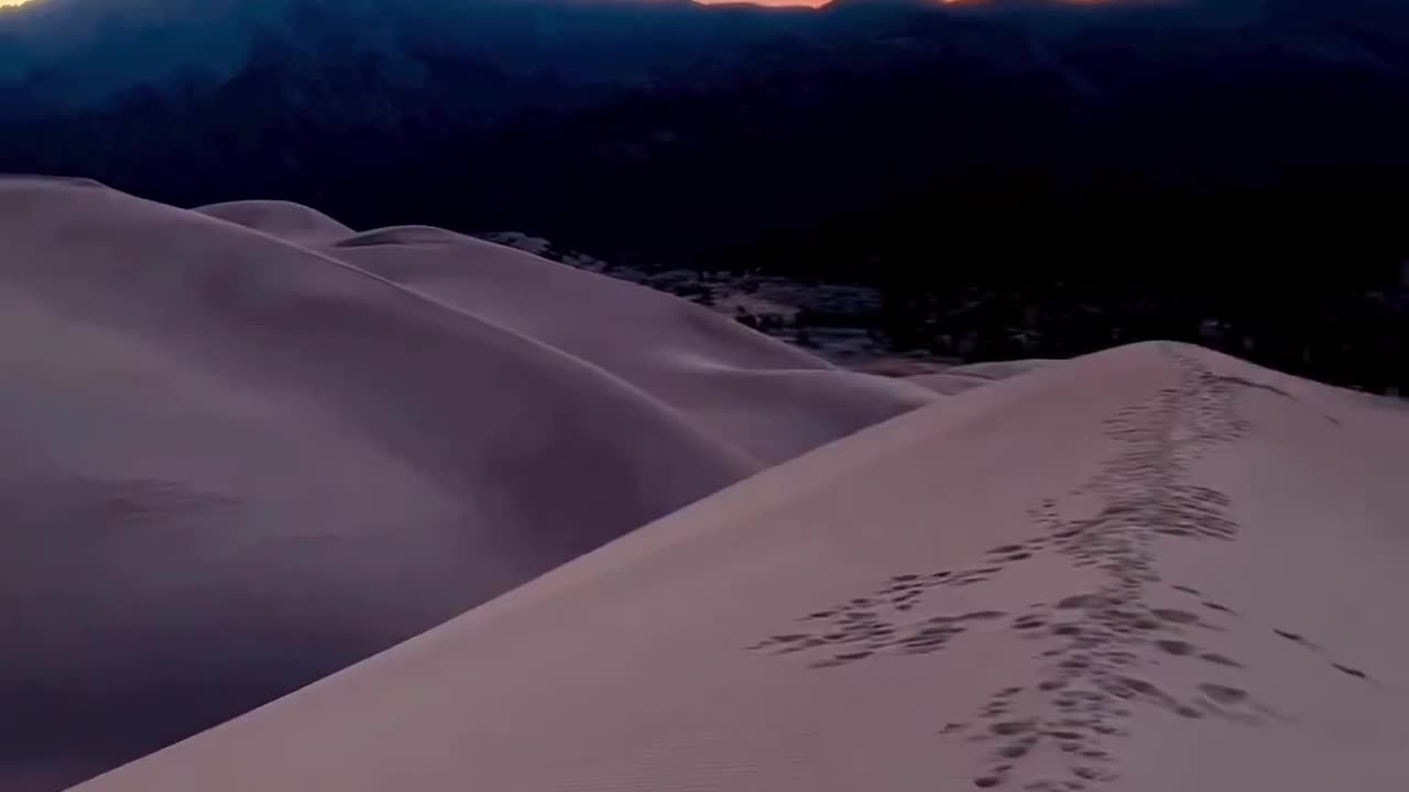 Sunset In Great Sand Dunes National Park And Preserve Colorado