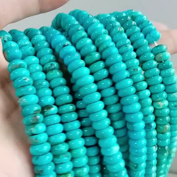 8mm Blue Natural turquoise smooth beads for Jewelry Making Fashion Design