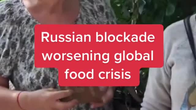 Russian blockade worsening global food crisis