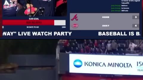Atlanta Braves WALK-OFF Homerun Live Fan Reaction