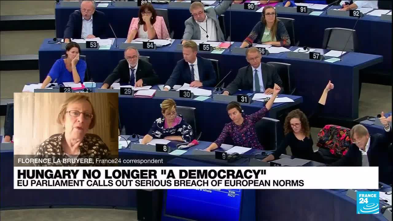 European Parliament says Hungary is no longer a 'full democracy'