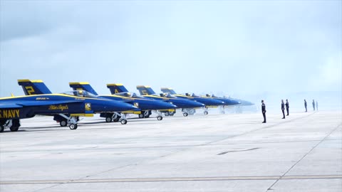 Blue Angels ground crew have their own precision maneuvers