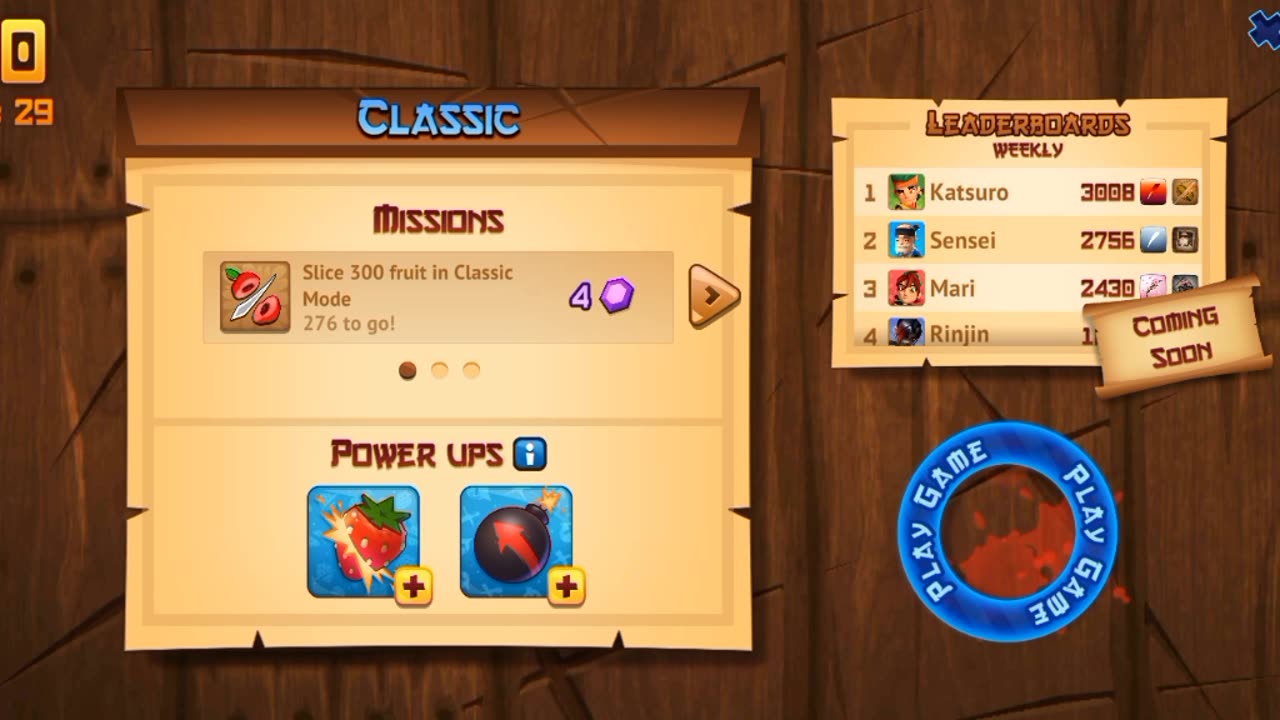 Fruit ninja: gameplay walkthrough, slicing fruits