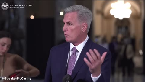 4/26/23 Speaker Kevin McCarthy / Limit Save Grow Act passed the House 217-215 Raises debt ceiling