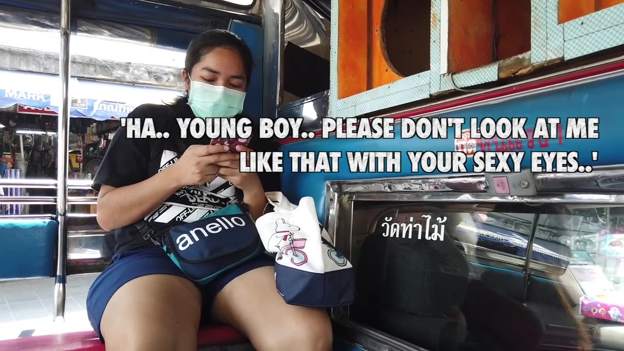 Two Thai Women Who had Crush on Me, Love Triangle on a Truck Bus in Bangkok