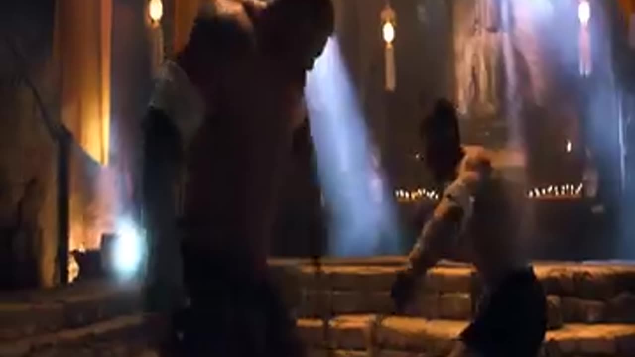 Exciting fight between skill and strength