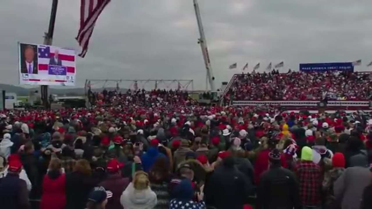 Trump plays BRUTAL compilation video of Kamala Harris, Joe Biden