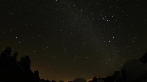 Time lapse of the night sky over New-Mexico